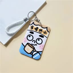1Pc Women Men Business Card Holder Cartoon Cute Retractable Credit Card Holders Bank ID Holders Badge Child Bus Card Cover Case