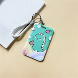 1Pc Women Men Business Card Holder Cartoon Cute Retractable Credit Card Holders Bank ID Holders Badge Child Bus Card Cover Case