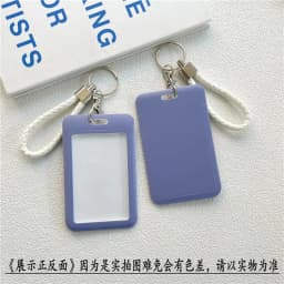 1Pc Women Men Business Card Holder Cartoon Cute Retractable Credit Card Holders Bank ID Holders Badge Child Bus Card Cover Case