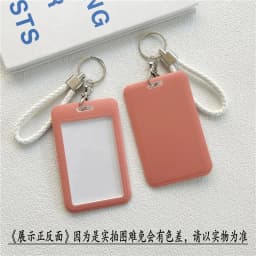 1Pc Women Men Business Card Holder Cartoon Cute Retractable Credit Card Holders Bank ID Holders Badge Child Bus Card Cover Case