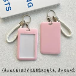 1Pc Women Men Business Card Holder Cartoon Cute Retractable Credit Card Holders Bank ID Holders Badge Child Bus Card Cover Case