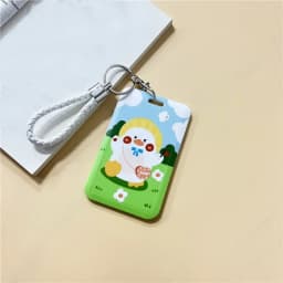1Pc Women Men Business Card Holder Cartoon Cute Retractable Credit Card Holders Bank ID Holders Badge Child Bus Card Cover Case