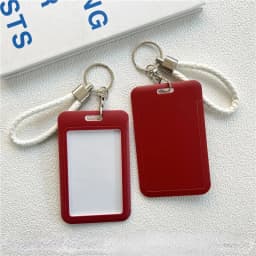 1Pc Women Men Business Card Holder Cartoon Cute Retractable Credit Card Holders Bank ID Holders Badge Child Bus Card Cover Case