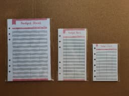 A5 A6 A7 Binder Budget Planner Organizer 6 Ring Binder Envelopes Pockets And 12 Pieces Expense Budget Sheets