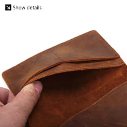 Genuine Leather Crazy Horse Passport Cover Men Wallet ID Credit Card Case Vintage Male Passport Holder for Men Slim Document