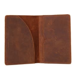 Genuine Leather Crazy Horse Passport Cover Men Wallet ID Credit Card Case Vintage Male Passport Holder for Men Slim Document