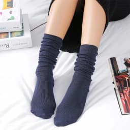 Japanese Style High School Girls High Socks Cotton Solid Color Loose Long Socks Cotton Knitting Black White Coffee Women's Socks