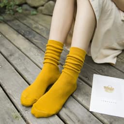 Japanese Style High School Girls High Socks Cotton Solid Color Loose Long Socks Cotton Knitting Black White Coffee Women's Socks