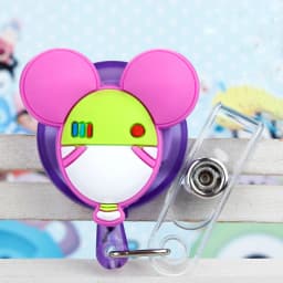 Cute Card Cover Clip New Design Silicone Retractable Student Nurse Badge Reel Clip Cartoon ID Card Badge Holder Accessories