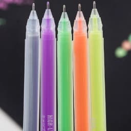 3/9Pcs/set 0.6mm White Gold Silver Ink Color Photo Album Gel Pen Stationery Office Cute Scrapbooking Large Capacity Pen for Kids