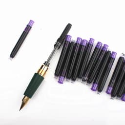 10psc Fountain Pen Refill Cartridge Ink Supplies Student Office Stationery Supplies Calligraphy Pens for Writing 2.6mm/3.4mm