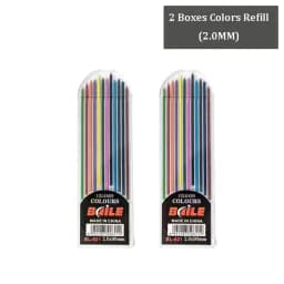 2.0MM Mechanical Pencil Set 2B Automatic Pencils Lápices with Color/black Lead Core for Art Sketch Write Handicraft