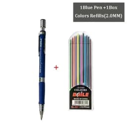2.0MM Mechanical Pencil Set 2B Automatic Pencils Lápices with Color/black Lead Core for Art Sketch Write Handicraft