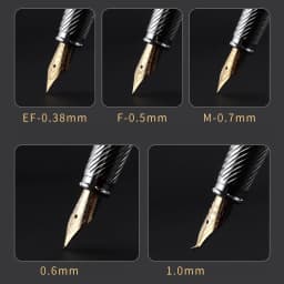 Luxury Iraurita Nib Fountain Pen Wood Metal Writing Signing Calligraphy Pens Gift Office Stationery Supplies Customized Logo