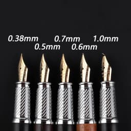 Luxury Iraurita Nib Fountain Pen Wood Metal Writing Signing Calligraphy Pens Gift Office Stationery Supplies Customized Logo