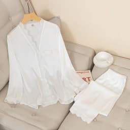Casual Pajamas Set Satin Sexy Women 2 Piece Sleepwear Silky Pyjamas Loungewear Solid Nightwear Spring New Bathrobe Shirt&Pants