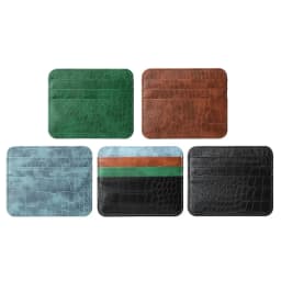 New Slim Pu Leather Men's Coin Money Card Wallet Male Thin Mini ID Business Credit Card Holder Small Cardholder Purse for Women