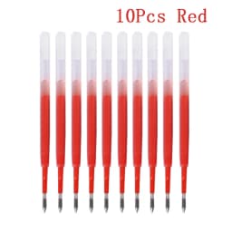 10pcs/set Plastic Ballpoint Pen Refills 99mm Length 0.5mm Pressed Writing Pen Replaceable Rods School Office Stationery Supplies