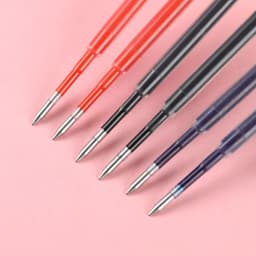 10pcs/set Plastic Ballpoint Pen Refills 99mm Length 0.5mm Pressed Writing Pen Replaceable Rods School Office Stationery Supplies