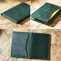 AIGUONIU Credit ID Card Holder Vintage Design Crazy Horse Leather Customized Business Men Women Wallet