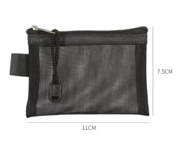 Small Nylon Mesh Coin Purse Key Lipstick Coin Bag ID Business Credit Card Holder Storage Bags Money Earphone Data Line Small Bag
