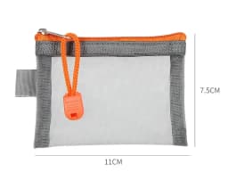 Small Nylon Mesh Coin Purse Key Lipstick Coin Bag ID Business Credit Card Holder Storage Bags Money Earphone Data Line Small Bag