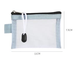 Small Nylon Mesh Coin Purse Key Lipstick Coin Bag ID Business Credit Card Holder Storage Bags Money Earphone Data Line Small Bag
