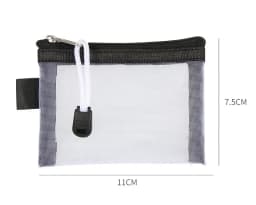 Small Nylon Mesh Coin Purse Key Lipstick Coin Bag ID Business Credit Card Holder Storage Bags Money Earphone Data Line Small Bag