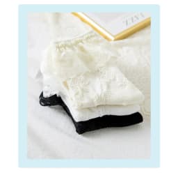 Woman Socks Lolita Style Black White Ruffle Socks Mesh Thin Lace Sweet Girls Japanese Fashion Lolita Cute Socks Calcetin Medias