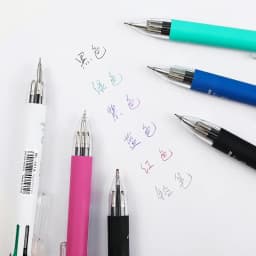 6 In 1 Multifunction Ballpoint Pen 5color Ballpoint Pen 0.5mm Automatic Pencil Top Rubber Student Writing School Office Supplies