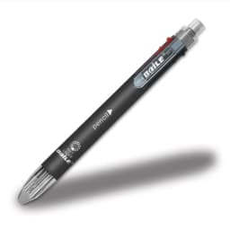 6 In 1 Multifunction Ballpoint Pen 5color Ballpoint Pen 0.5mm Automatic Pencil Top Rubber Student Writing School Office Supplies