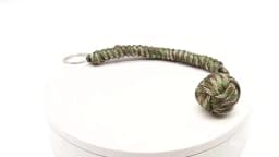 Outdoor Self-Defense Umbrella Rope,Monkey Fist Steel Ball, Paracord Survival Key Chain, Outdoor Safety Protection Accessories