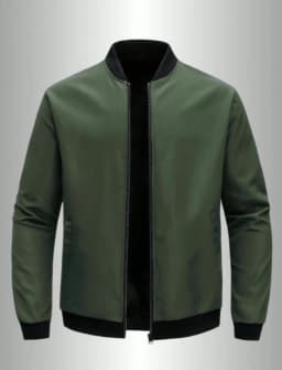 2024 Spring and Autumn New Baseball Collar Short Loose Solid Color Jacket Men's Business Casual Thin Coat Trend
