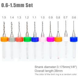 XCAN 0.1mm-2.0mm Import Carbide PCB Drill Bits Print Circuit Board Mini CNC Drilling Bit Set