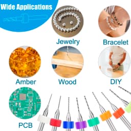XCAN 0.1mm-2.0mm Import Carbide PCB Drill Bits Print Circuit Board Mini CNC Drilling Bit Set