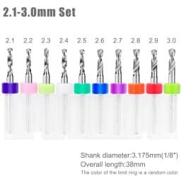 XCAN 0.1mm-2.0mm Import Carbide PCB Drill Bits Print Circuit Board Mini CNC Drilling Bit Set