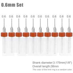 XCAN 0.1mm-2.0mm Import Carbide PCB Drill Bits Print Circuit Board Mini CNC Drilling Bit Set
