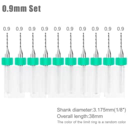 XCAN 0.1mm-2.0mm Import Carbide PCB Drill Bits Print Circuit Board Mini CNC Drilling Bit Set
