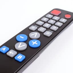 Universal Learn Remote Control 2 in 1 IR Code Copy for TV VCR STB DVD DVB Box Easy to Use Controller for Elderly People