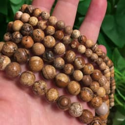 Natural Beautiful Picture Jaspe Round Loose Beads 15.5inch/strand 4 6 8 10 12 mm For Jewelry Making DIY Bracelet Necklace