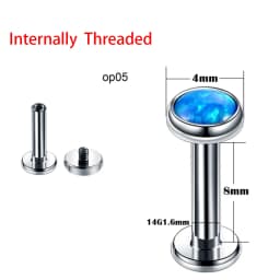 1PC ASTM-F136 Titanium Tragus Piercings Labret Stud Lip Rings Helix Piercing Ear Oreja Cartilage Earring 14G 16G Body Jewelry