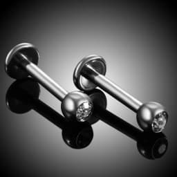 1PC ASTM-F136 Titanium Tragus Piercings Labret Stud Lip Rings Helix Piercing Ear Oreja Cartilage Earring 14G 16G Body Jewelry
