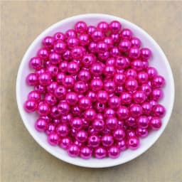 50-1000Pcs With Hole ABS Imitation Pearl Bead 4/6/8/10/12MM Round Plastic Acrylic Spacer Bead for DIY Jewelry Making Findings