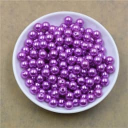 50-1000Pcs With Hole ABS Imitation Pearl Bead 4/6/8/10/12MM Round Plastic Acrylic Spacer Bead for DIY Jewelry Making Findings