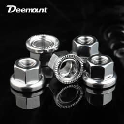 Dual Nuts Riveted for Fixed Gear Bicycle Front Rear Hub Fixing With Anti-skid Texture M9 M10 3/8 Inch Drum Axle Firm Mount
