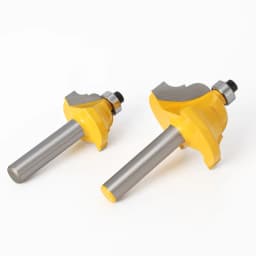 1pc High Quality Double Roman Ogee Edging Router Bit - Large - 8mm Shank Dovetail Router Bit Cutter Wood Working