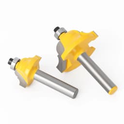 1pc High Quality Double Roman Ogee Edging Router Bit - Large - 8mm Shank Dovetail Router Bit Cutter Wood Working