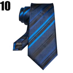 EASTEPIC 8 cm Stylish Check Ties for Men in Fine Apparel Blue Striped Tie Men's Necktie Quality Accessory Social Occasion