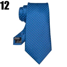 EASTEPIC 8 cm Stylish Check Ties for Men in Fine Apparel Blue Striped Tie Men's Necktie Quality Accessory Social Occasion