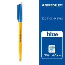 1Pcs STAEDTLER Ballpoint Pen 430F/M Large Capacity 0.5/0.7mm Oil-based Students Hand Drawing Writing School Supplies Stationery